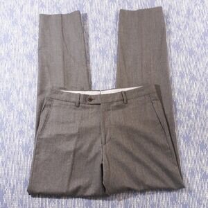 Monte Rosso Wool Dress Pants Mens Size 33 x 34 Gray Made In Italy